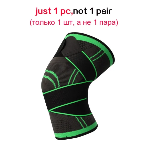 1PC Sports Fitness Knee Pads Men Pressurized Elastic Kneepad Support Bandage Fitness Gear Basketball Volleyball Brace Protector - Image 7