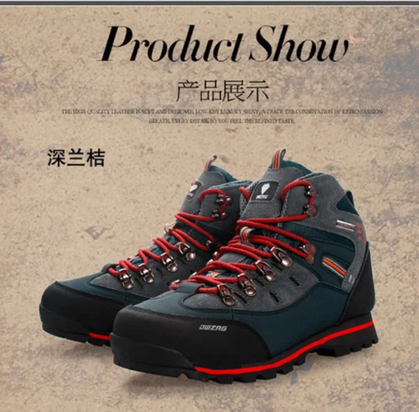 Men's Sneakers Waterproof Hiking Boots Outdooor Autumn Winter Trekking Mountain Shoes Keep Warm Ankle Boots Tenis Masculino - Image 12