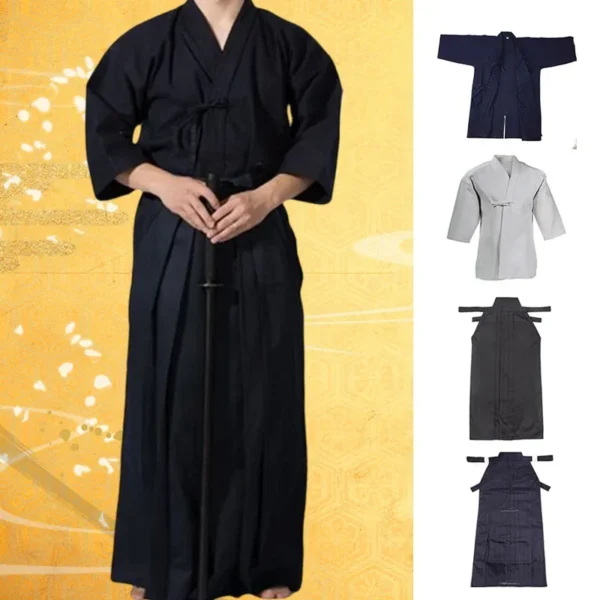 Kendo Uniforms Martial Arts Clothing Kendo Aikido Hapkido Martial Arts Suit Men Women Hakama Aikido Uniforme Kung Fu Taekwondo - Image 12