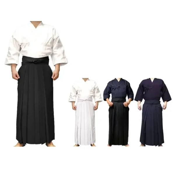 Kendo Uniforms Martial Arts Clothing Kendo Aikido Hapkido Martial Arts Suit Men Women Hakama Aikido Uniforme Kung Fu Taekwondo - Image 2