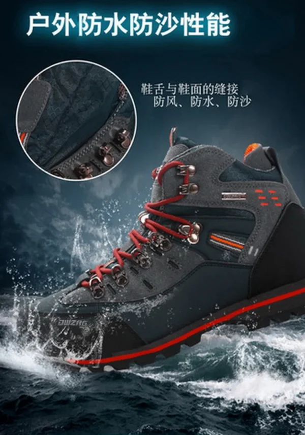 Men's Sneakers Waterproof Hiking Boots Outdooor Autumn Winter Trekking Mountain Shoes Keep Warm Ankle Boots Tenis Masculino - Image 11