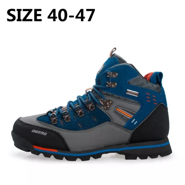 Men's Sneakers Waterproof Hiking Boots Outdooor Autumn Winter Trekking Mountain Shoes Keep Warm Ankle Boots Tenis Masculino - Image 2